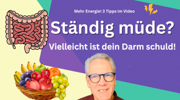 Carsten Meß erklärt, warum Menschen ständig müde sind und wie der Darm die Energie beeinflusst.