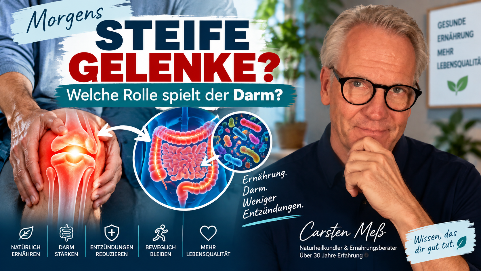 Morgens steife Gelenke? Was dein Darm damit zu tun haben kann